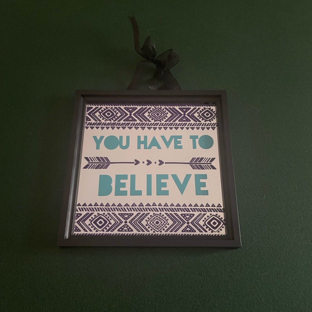 “Believe” Wall Hanging